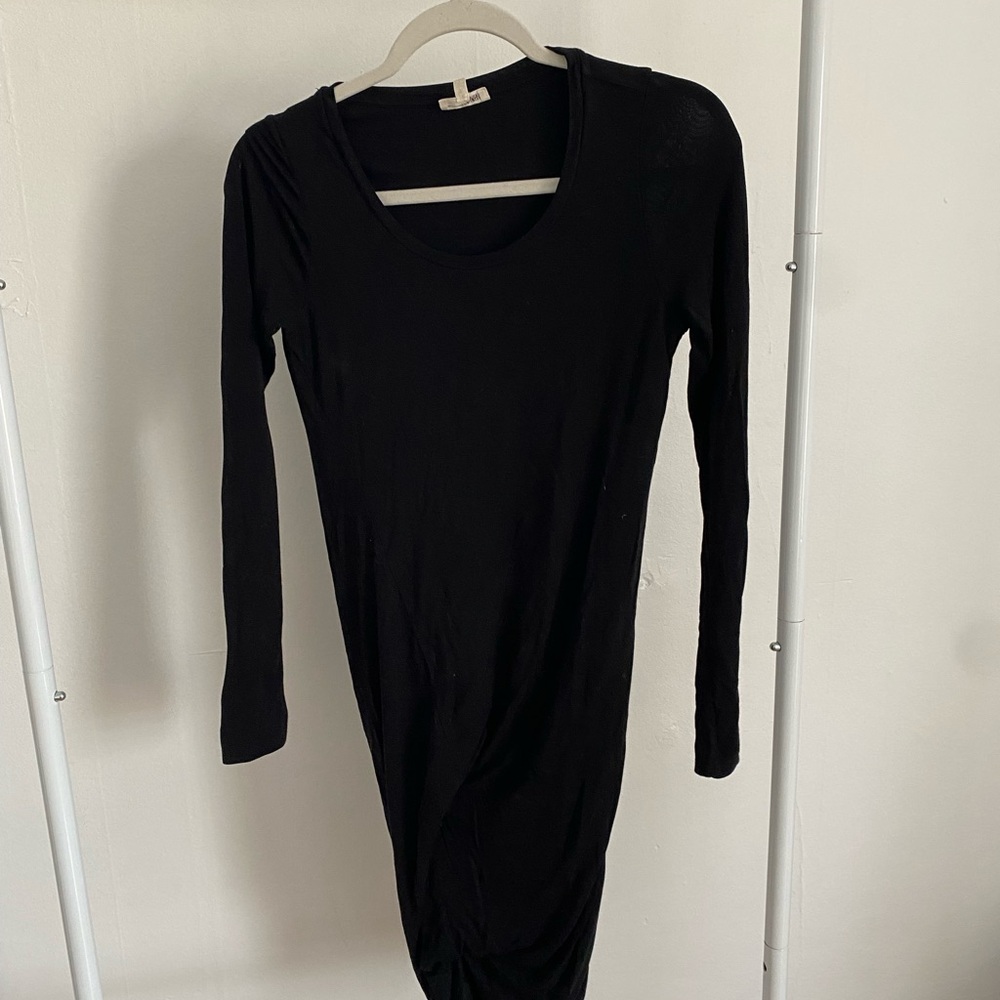 Aritzia Wilfred Free Black Midi Dress
